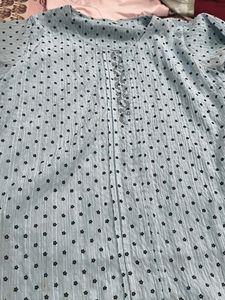 Blue Printed Women's Top