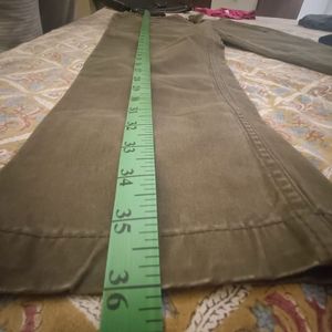 Olive Green Straight Leg cargo Pants