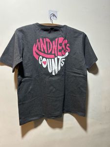 Gray T-shirt with Pink Heart