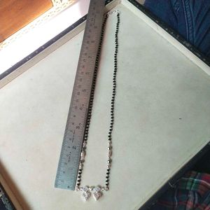 Pure Silver CZ Double Heart ❤️ ❤️ Mangalsutra