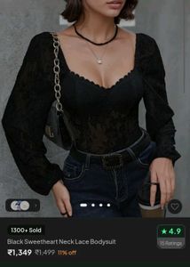 Bustier Mesh Lace Top