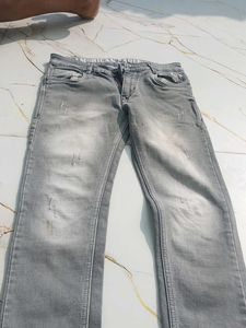 Gray Denim Jeans