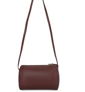 Burgundy Barrel Crossbody Bag