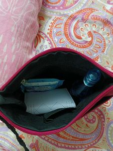 Pink Crossbody Leather Bag