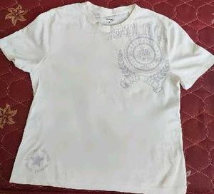 White Graphic Print T-Shirt