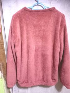 Soft Pink Plush Pullover Top