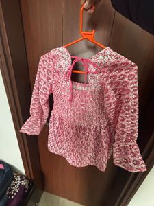 Pink Embellished Top