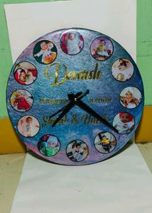 Baby 12 Month Wall Clock