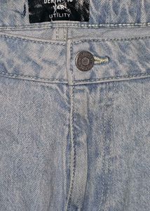 Light Wash Denim Cargo Jeans