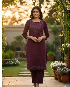 new velvet kurta set 40 size Free Delivery