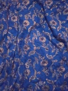Blue Floral Kurta