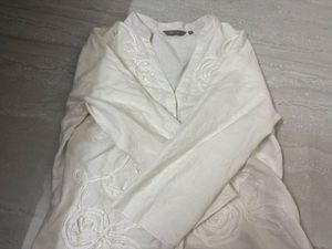white Embroidered shirt