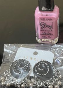 Earrings &amp; Nail Polish Set