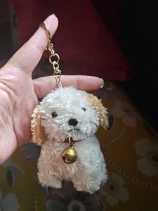 Cute Puppy Plush Keychain
