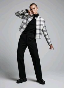 Vtg Burberry London checked zip Jacket