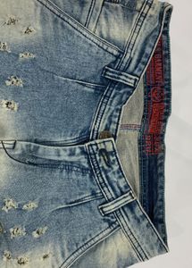 Boys’ Distressed Light Blue Jeans - Size 32