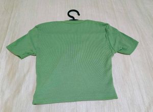 Green Crop Top