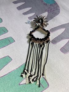 Black And White Earrings