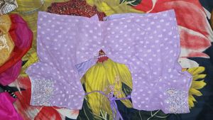 Ethnic Lavender Embellished Blouse