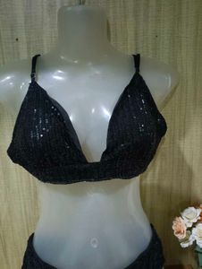 Sparkling Black Bikini Set