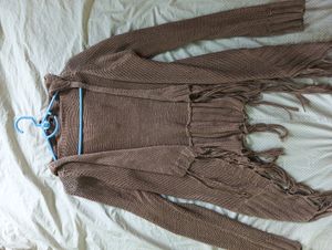 Brown Crochet Type Shrug