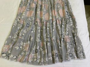 Floral Tiered Maxi Skirt Waist 28-32