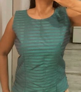 Blue Sleeveless Top
