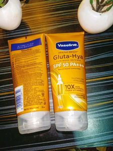VASELINE gluta Hya Sunscreen Combo