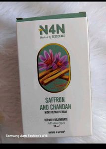 N4N Saffron & Chandan Night Repair Serum