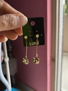 Women Drop Gold Plated Earrings