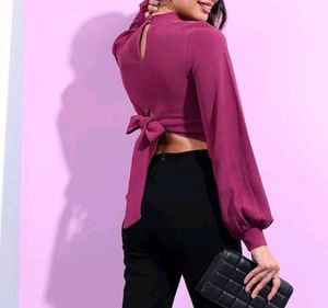 Pink Key Hole Top