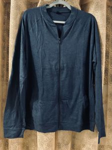 Blue Zip-Up Jacket