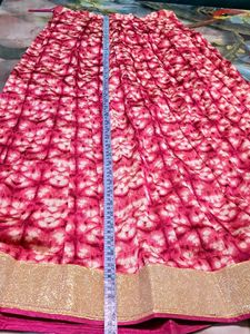 Pink Skirt And Dupatta