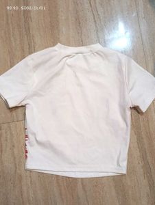 Graphic Print White T-shirt