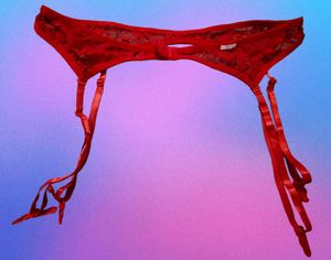 Red Lace Garter Belt