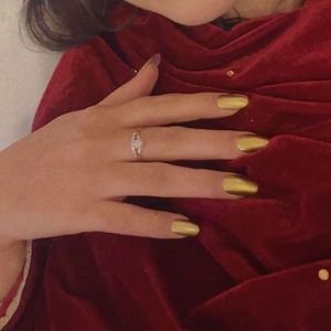 Golden Partywear Pressons | Set Of 10 Nails