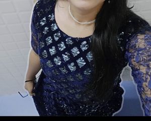 Elegant Blue Ethnic Gown