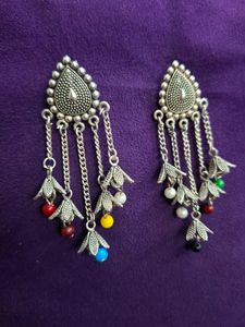 Silver Oxidised Beautiful Trendy Group of Jhumki