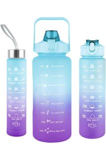 🔥 Brand New Motivational Water Bottle Set Of 3