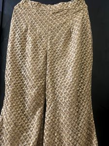 Gold Colour Palazzo Pant