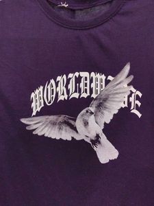 Graphic Tee with Bird Print