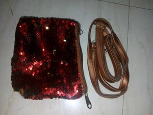 Sequined Crossbody Bag