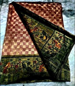 Bridal WeddingWear Tissue Silk Saree