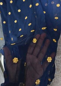 3 piece Elegant Navy Blue Ethnic Lehenga