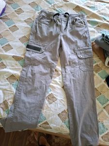 Boy's Grey Cargo Pants
