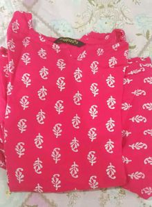 Pink Printed Pajama Set