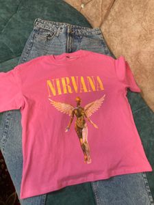 H&amp;M Pink Nirvana Tee