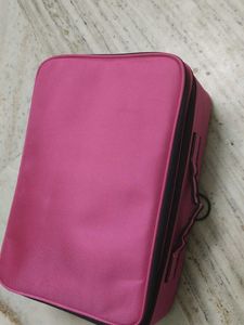 Pink Makeup &amp; Cosmetic Organizer Bag