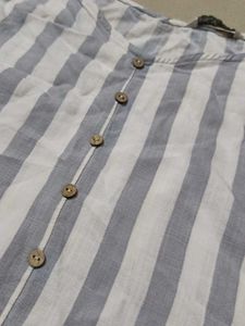Striped Button Cami Top