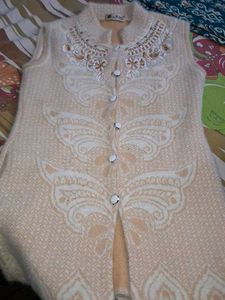 Embroidered Sleeveless Vest